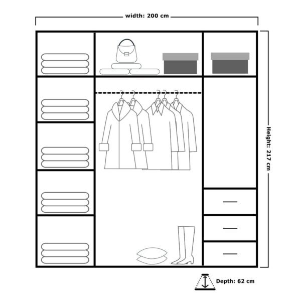 Qen Sliding Wardrobe